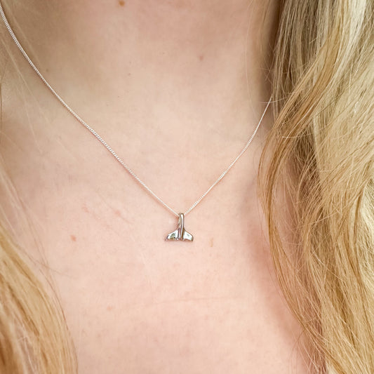 Whale Tail Charm Necklace