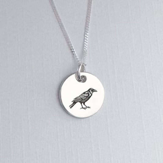 Detailed Crow Necklace