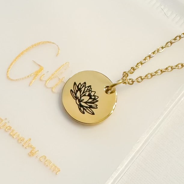 Birth Flower Necklace