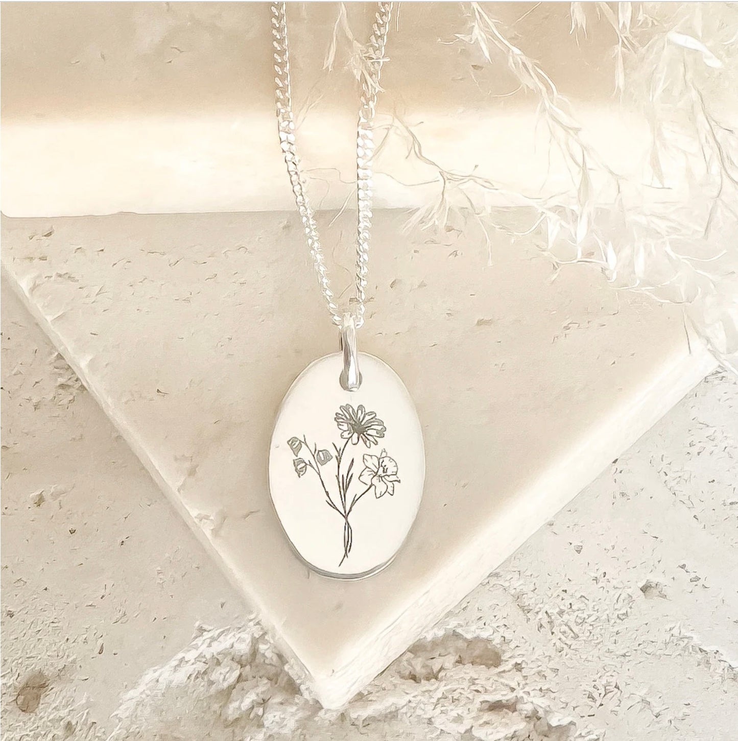 Multiple Birth Flower Necklace