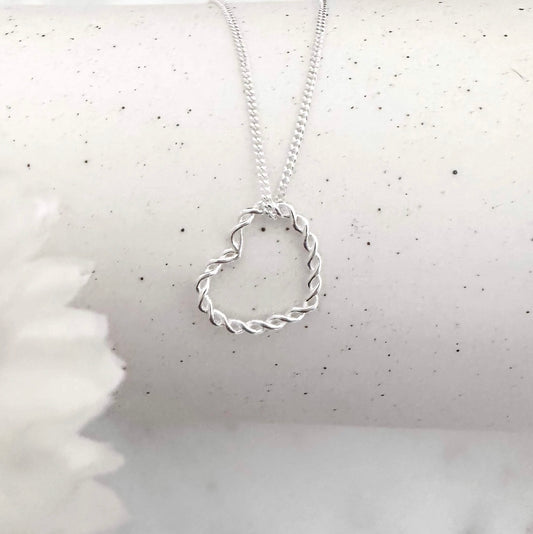 Twisted Heart Necklace